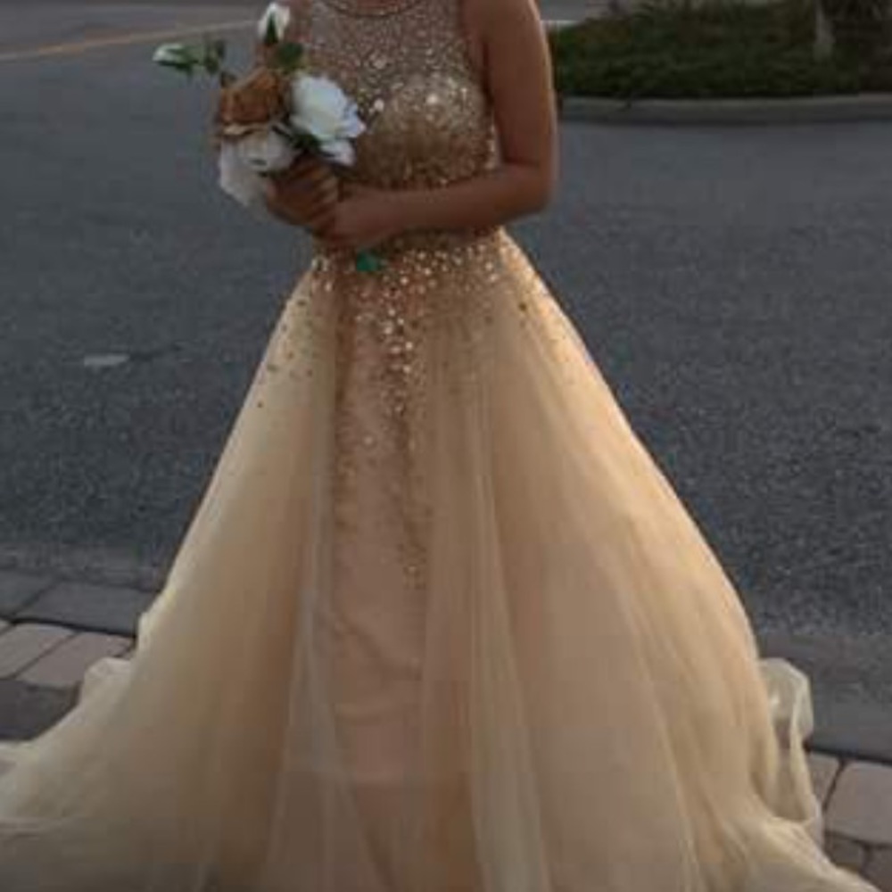 Gold dress